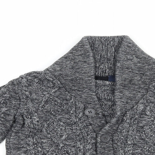 NEXT Baby Grey  Cotton Cardigan Jumper Size 18-24 Months  Button