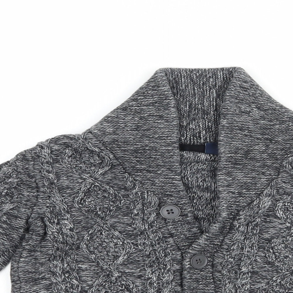 NEXT Baby Grey  Cotton Cardigan Jumper Size 18-24 Months  Button