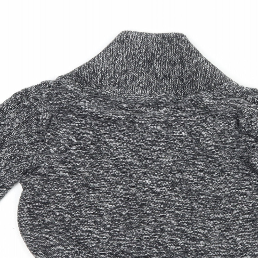 NEXT Baby Grey  Cotton Cardigan Jumper Size 18-24 Months  Button