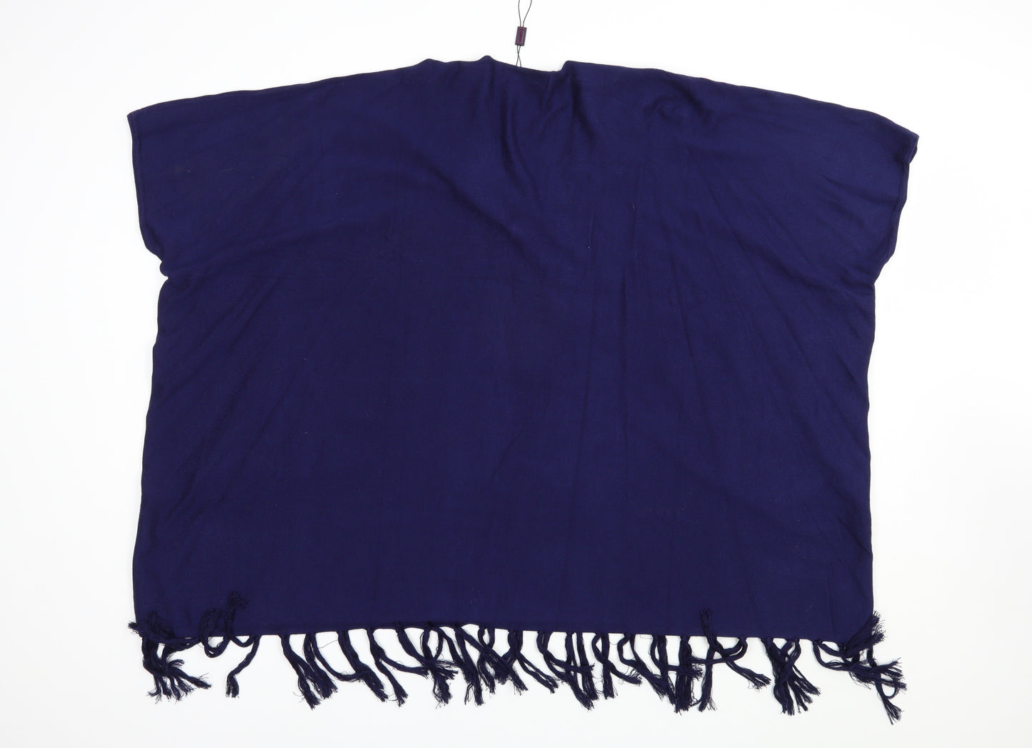 Malissa J Womens Blue V-Neck  Viscose Cardigan Jumper One Size