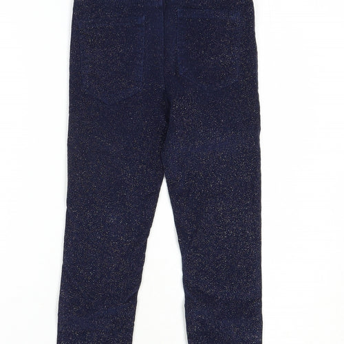 Denim Co. Girls Blue  Cotton Skinny Jeans Size 6-7 Years  Regular Button