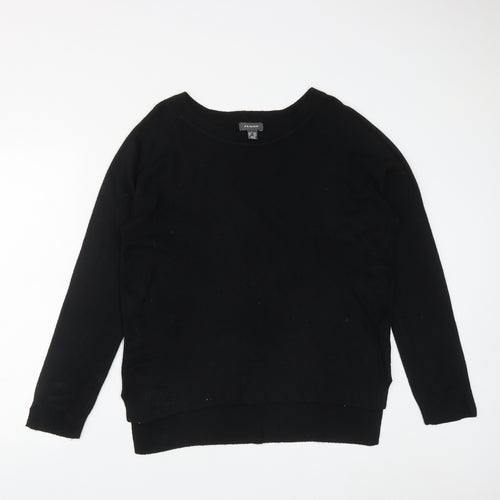 Primark Womens Black Scoop Neck  Acrylic Pullover Jumper Size L