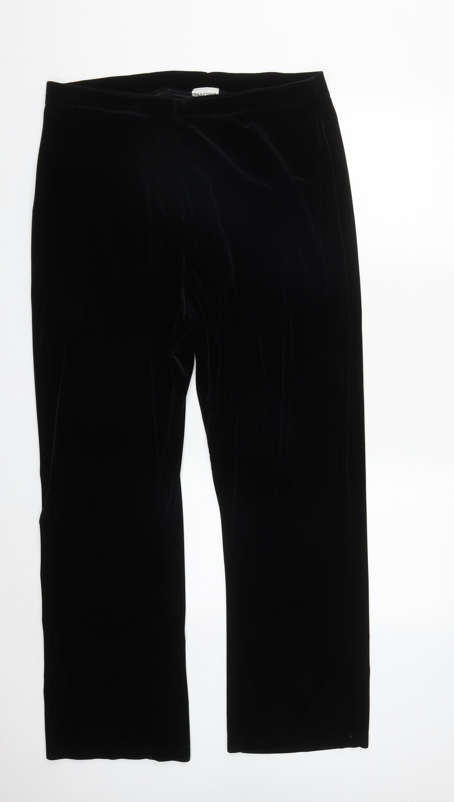 essence Womens Black  Polyester Trousers  Size 32 in L29 in Regular