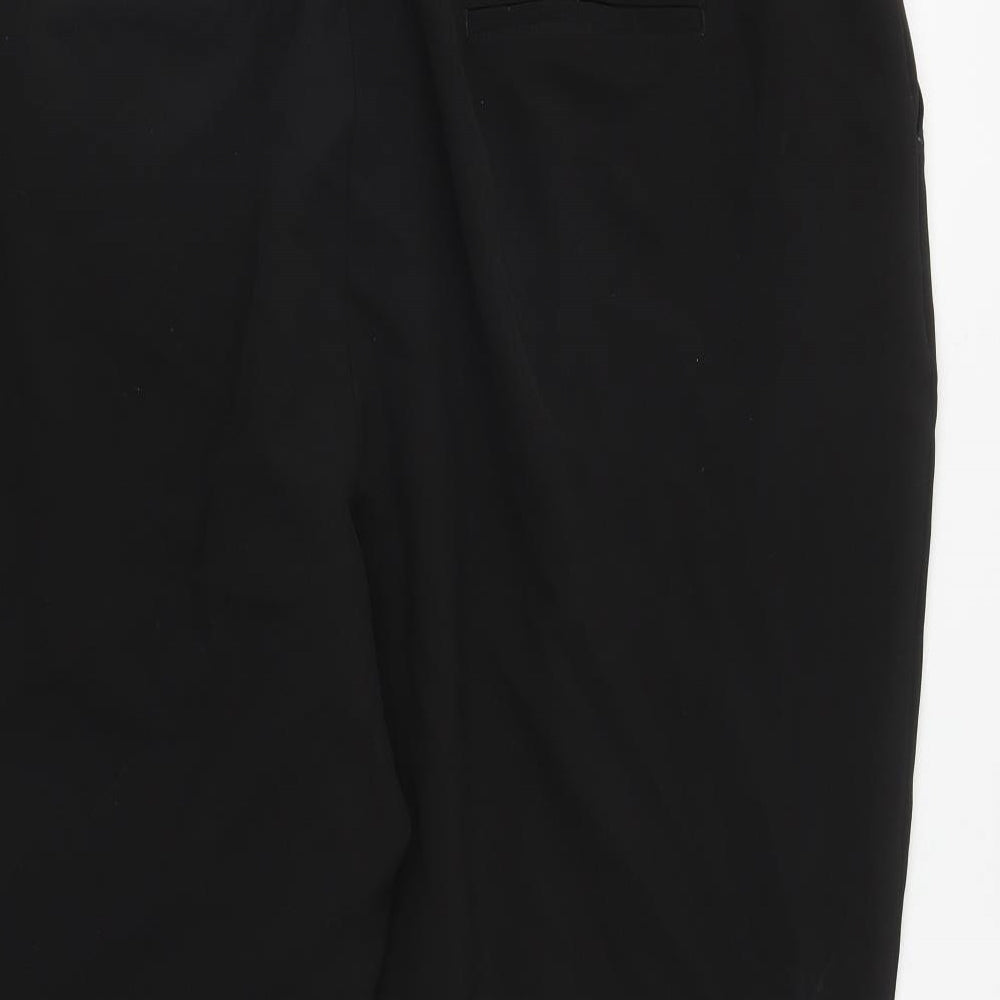 New Look Womens Black  Polyester Chino Trousers Size 28 L26 in Regular Zip
