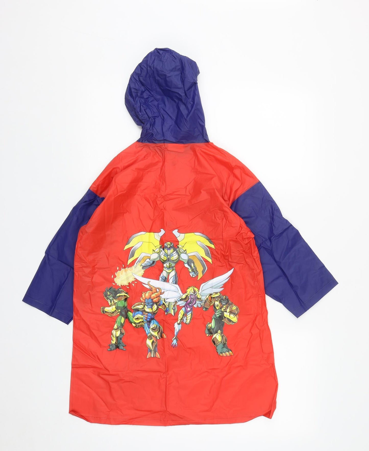 Gormiti Boys Red   Rain Coat Coat Size 6 Years  Snap