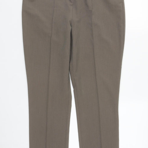 Classic Womens Grey  Polyester Trousers  Size 12 L25 in Regular