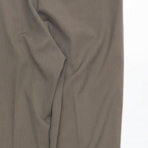 Classic Womens Grey  Polyester Trousers  Size 12 L25 in Regular