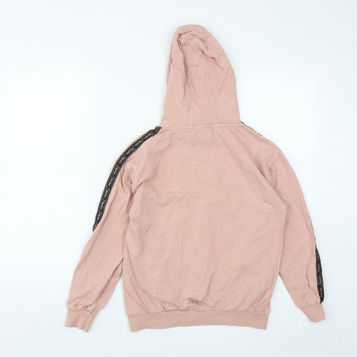Skechers Girls Pink  Cotton Pullover Hoodie Size 10-11 Years