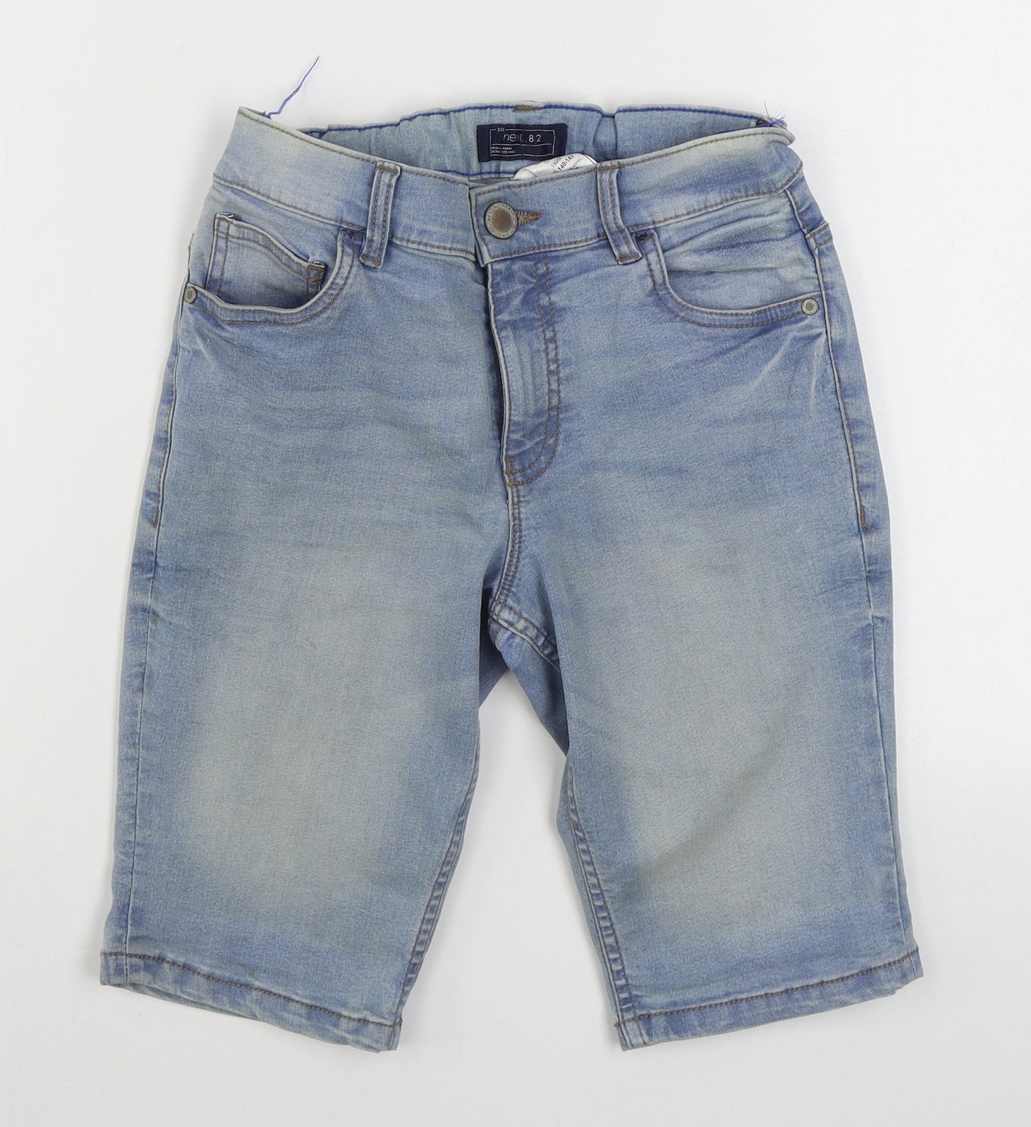 NEXT Boys Blue  Cotton Cropped Jeans Size 12 Years  Regular Zip