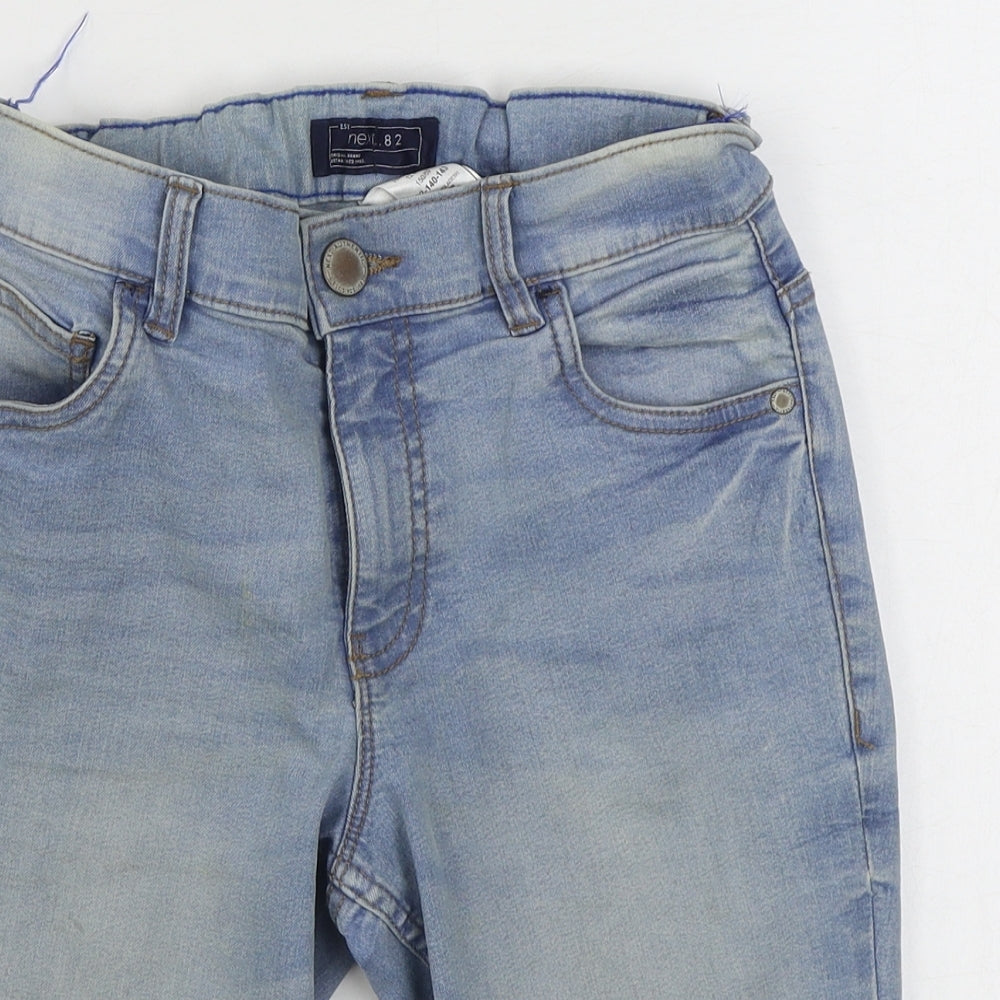 NEXT Boys Blue  Cotton Cropped Jeans Size 12 Years  Regular Zip