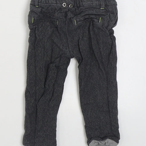In Extensio Boys Grey  Cotton Jogger Trousers Size 9 Months  Button