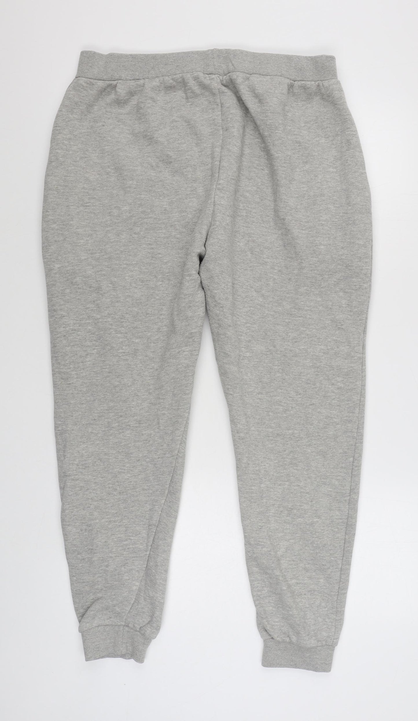 Topman Mens Grey  Cotton Jogger Trousers Size XL L30 in Regular Tie
