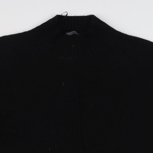 F&F Womens Black Round Neck  Polyester Pullover Jumper Size 22