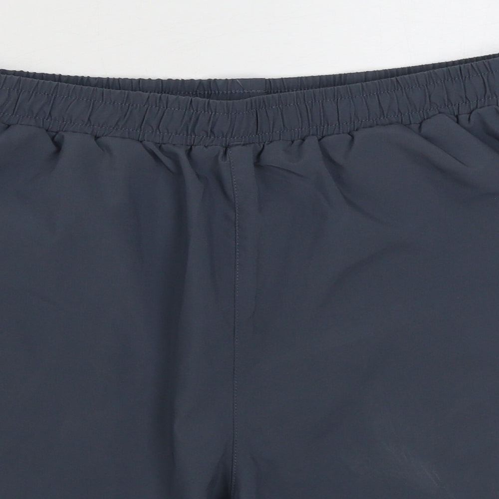 Gym King Mens Grey  Polyester Sweat Shorts Size M L8 in Regular Tie