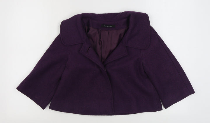 Dunnes Stores Womens Purple Jacket Size 8 Button