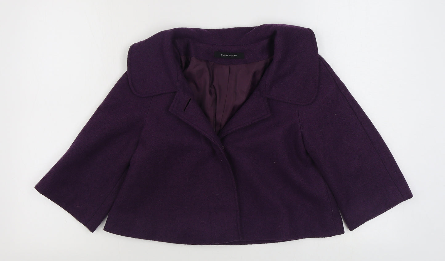 Dunnes Stores Womens Purple   Jacket  Size 8  Button