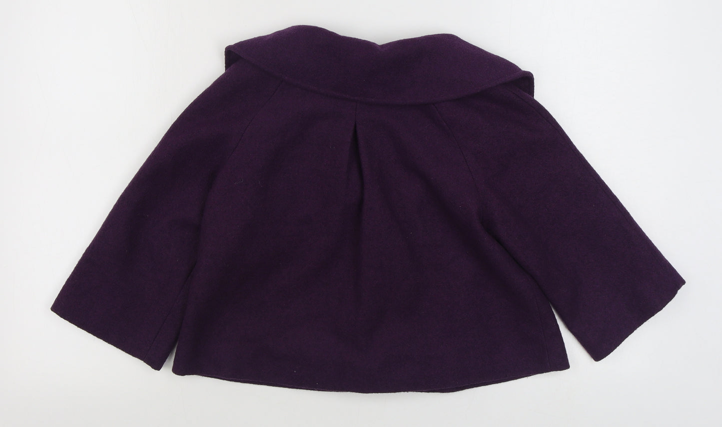 Dunnes Stores Womens Purple   Jacket  Size 8  Button