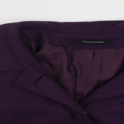Dunnes Stores Womens Purple   Jacket  Size 8  Button