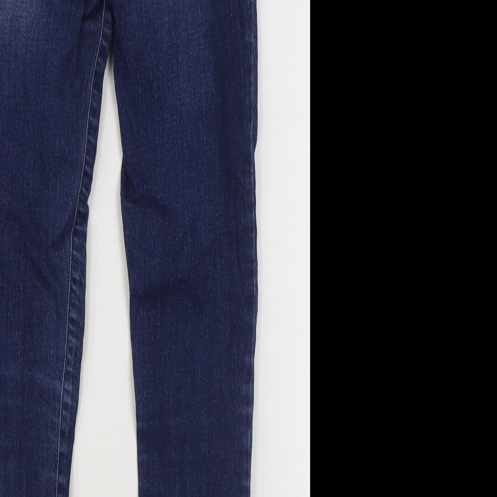 Savida Womens Blue  Cotton Skinny Jeans Size 8 L29 in Regular Zip