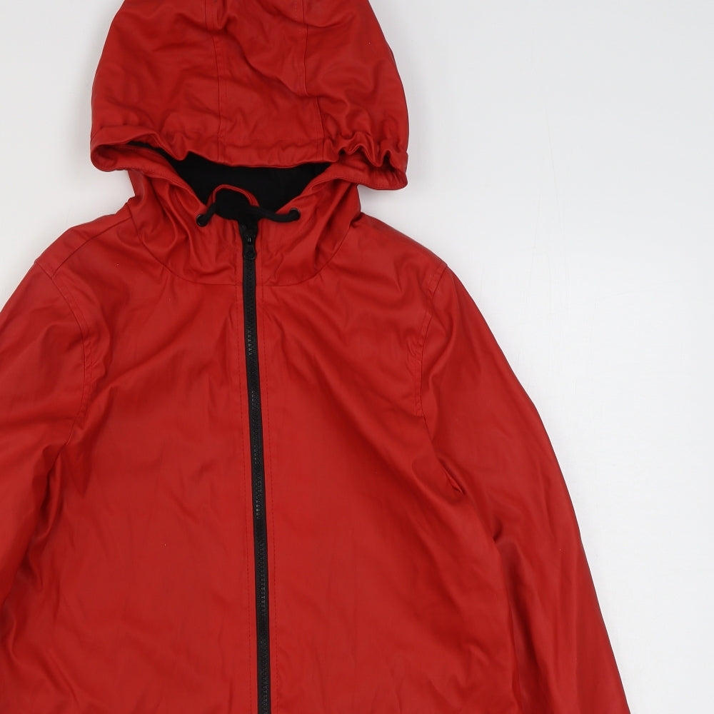 Primarek Womens Red   Rain Coat Coat Size XS  Zip