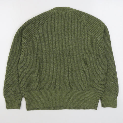 Primark Mens Green Round Neck  Acrylic Pullover Jumper Size M