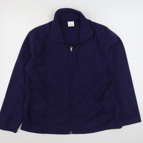 Anne De Lancay Womens Purple   Jacket  Size M  Zip