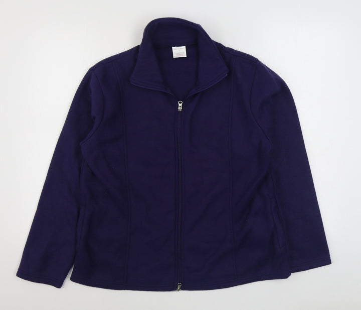 Anne De Lancay Womens Purple   Jacket  Size M  Zip