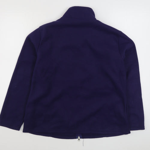 Anne De Lancay Womens Purple   Jacket  Size M  Zip