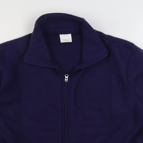 Anne De Lancay Womens Purple   Jacket  Size M  Zip