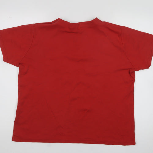 EWM Mens Purple  Cotton  T-Shirt Size XL V-Neck