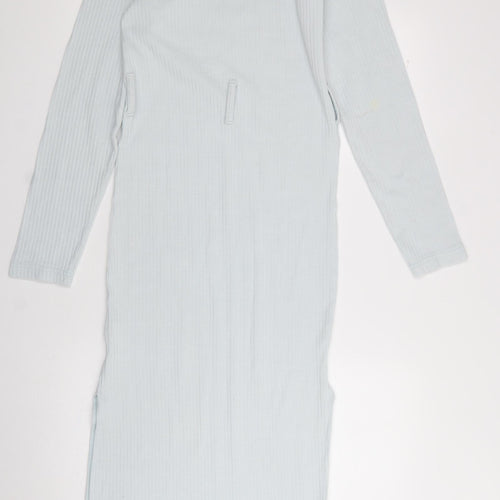 misguided Womens Blue  Polyester A-Line  Size 6  Crew Neck