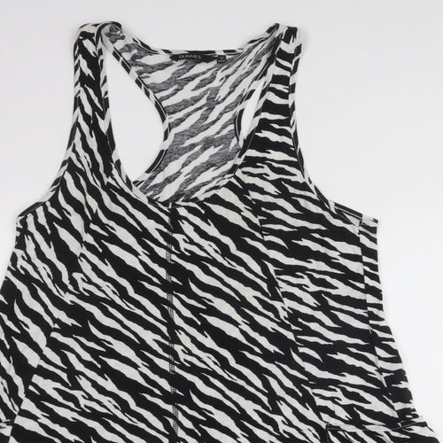 Dunnes Stores Womens White  100% Cotton Fit & Flare  Size 12  Halter