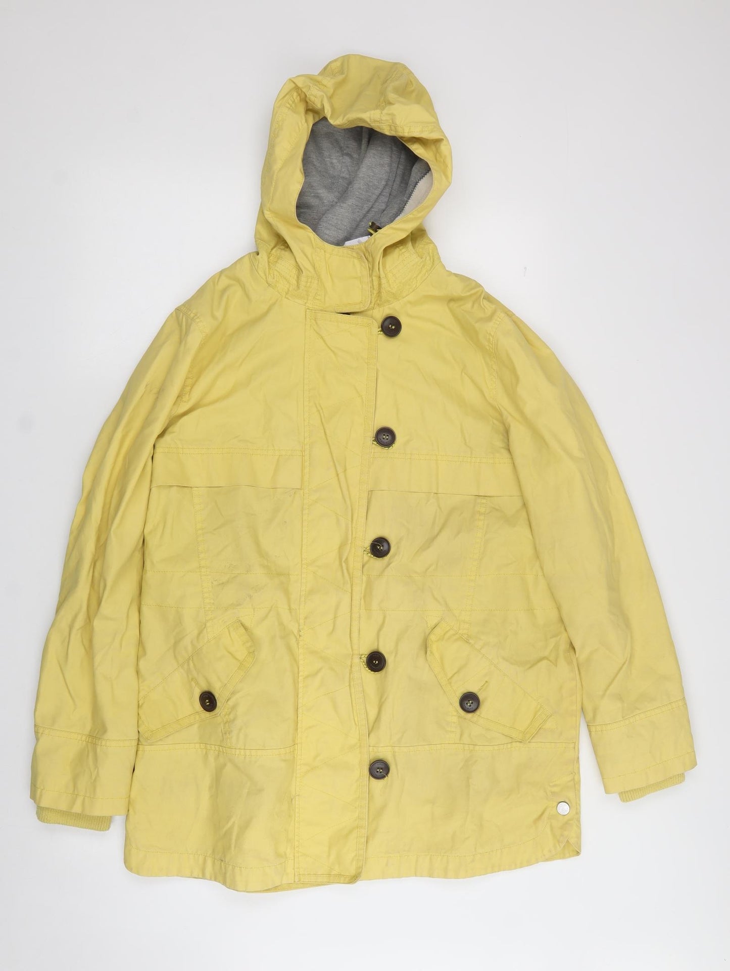 NEXT Womens Yellow   Rain Coat Coat Size 14