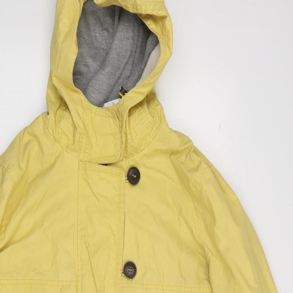 NEXT Womens Yellow   Rain Coat Coat Size 14