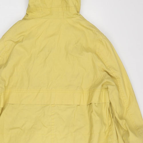 NEXT Womens Yellow   Rain Coat Coat Size 14