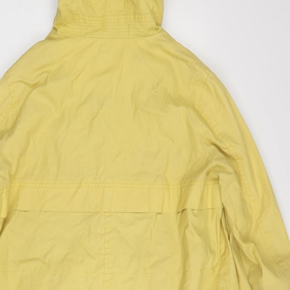 NEXT Womens Yellow   Rain Coat Coat Size 14