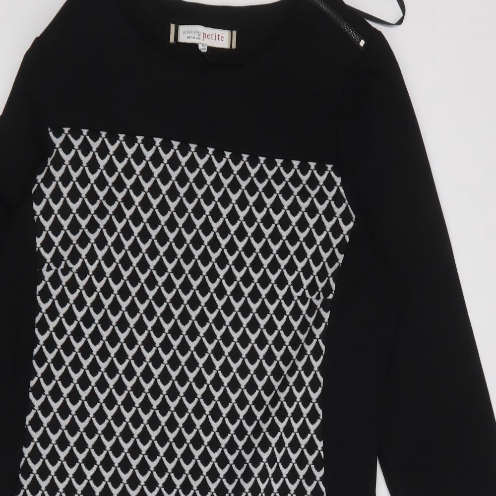 Principles Womens Black  Viscose A-Line  Size 14  Scoop Neck