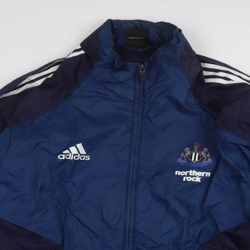 adidas Mens Blue   Rain Coat Coat Size 38   - size 38-40