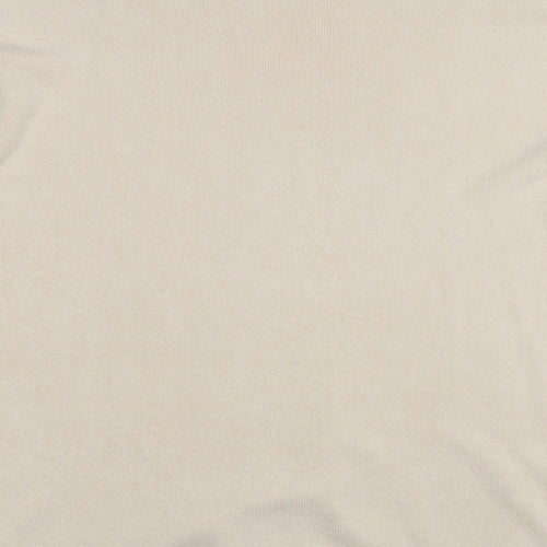Dunnes Stores Womens Beige High Neck  Acrylic Pullover Jumper Size 18   - 18-20