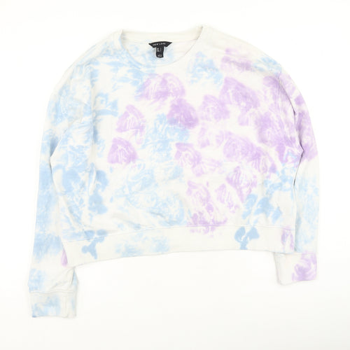 New Look Womens Multicoloured  Cotton Pullover Sweatshirt Size L