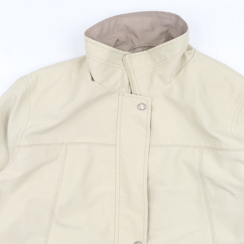 EWM Womens Beige   Jacket Coatigan Size 14