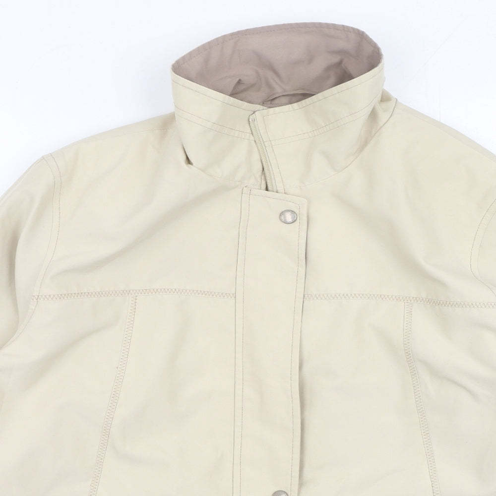 EWM Womens Beige   Jacket Coatigan Size 14