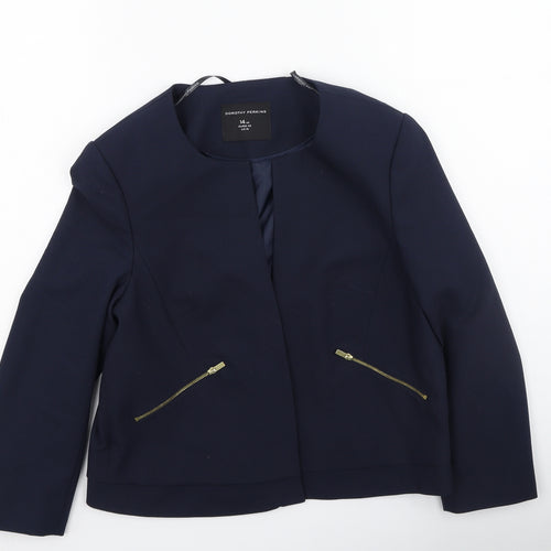 Dorothy Perkins Womens Blue   Jacket  Size 14