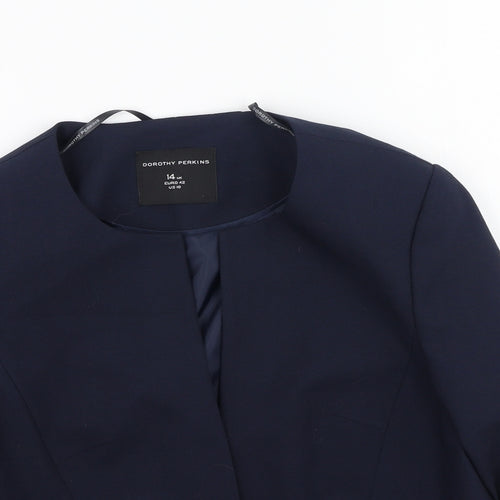 Dorothy Perkins Womens Blue   Jacket  Size 14