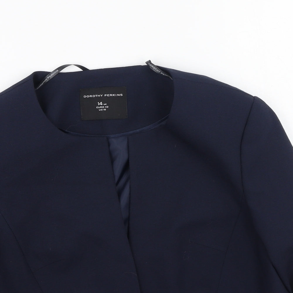 Dorothy Perkins Womens Blue   Jacket  Size 14