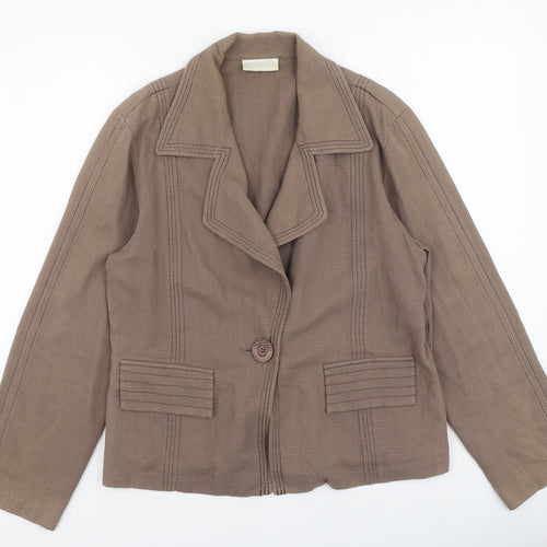 Off Shoot Womens Brown   Jacket  Size 14
