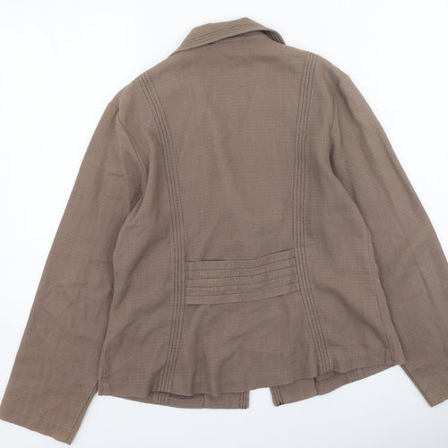 Off Shoot Womens Brown   Jacket  Size 14