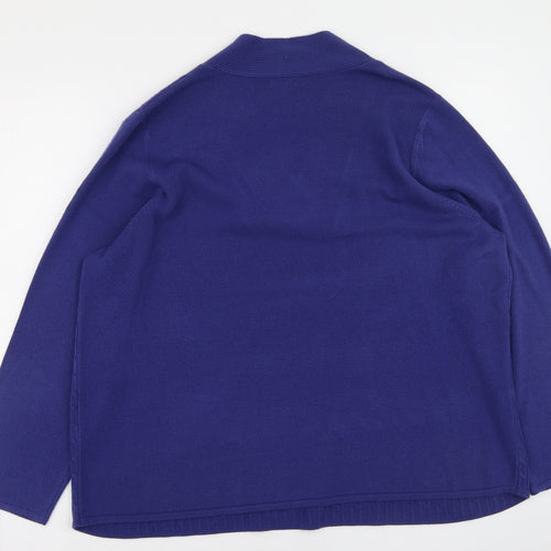 BM Womens Red Round Neck  Acrylic Pullover Jumper Size XL