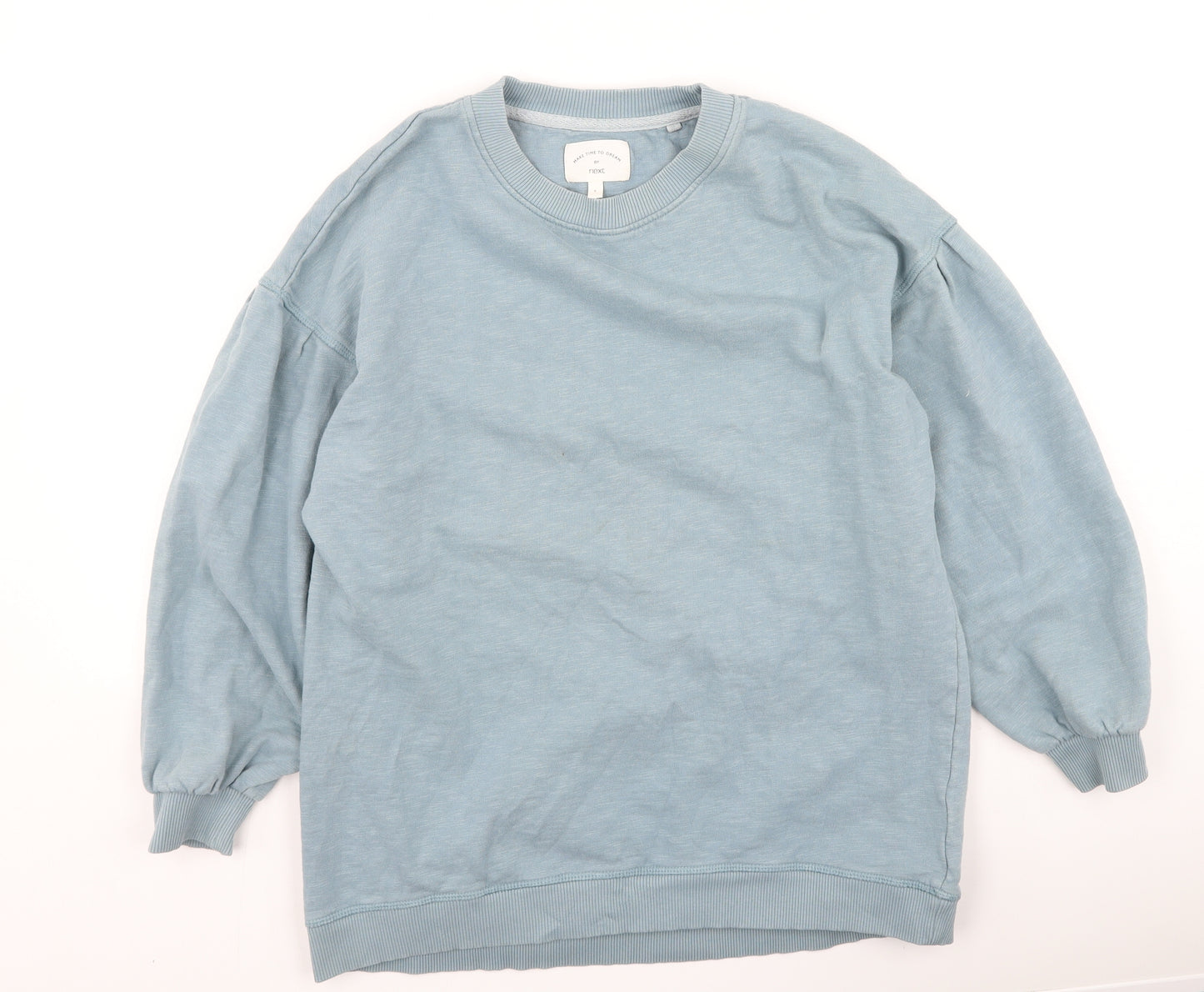 NEXT Womens Blue  Cotton Pullover Sweatshirt Size 8