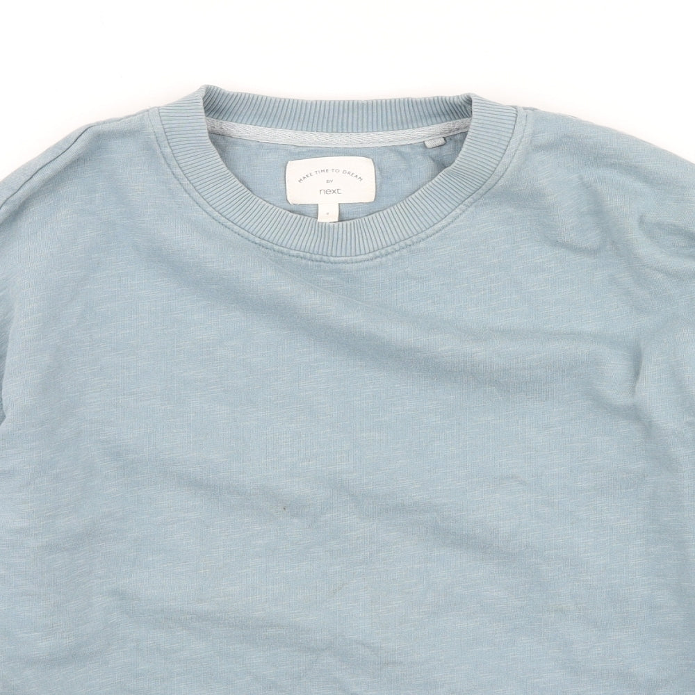 NEXT Womens Blue  Cotton Pullover Sweatshirt Size 8